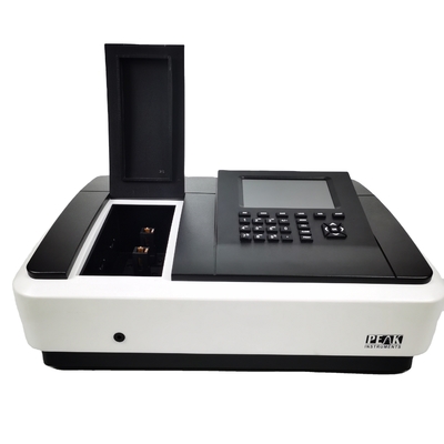 Spectrophotomètre à double faisceau UV professionnel de 190 à 1100 nm avec lampe au deutérium/tungstène