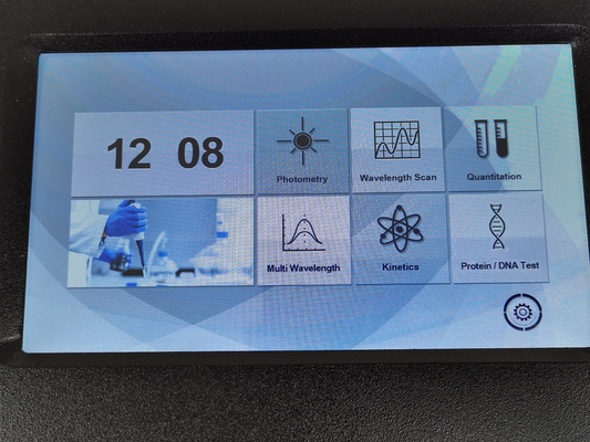 Spéctromètre à écran tactile capacitif de 7 pouces à double faisceau UV