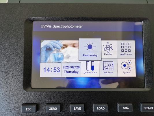 Tests d'eau en laboratoire Lampes à xénon essentielles à 1 nm Spéctrophotomètre UV à double faisceau