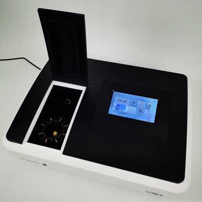 Écran tactile LCD Lampes à xénon 2nm à double faisceau UV Spectrophotomètre visible avec sortie de données USB HOST