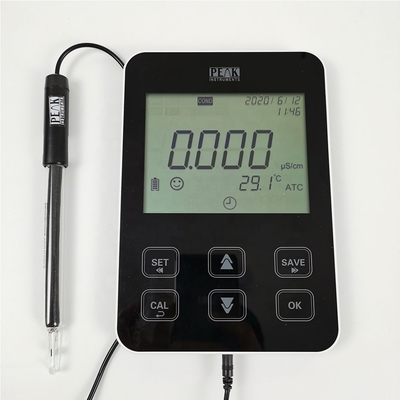 1 point d'étalonnage ATC 1,0% FS 5 pouces tablette LCD TDS conductivité pour les résultats