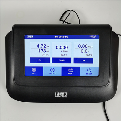 DC12V/1A Multiparamètre de laboratoire à écran tactile Conductivité TDS Salinité Oxygénomètre dissous