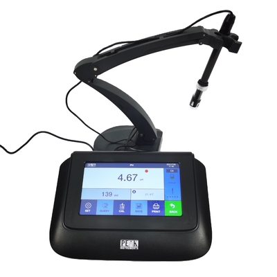 Testeur de pH numérique de laboratoire à écran tactile portable avec support personnalisé OEM
