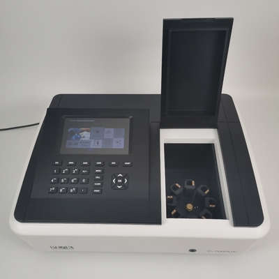 Écran LCD de 7 pouces Spéctrophotomètre visible à faisceau unique économique 320-1100nm pour laboratoire