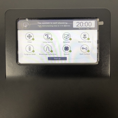 Affichage tactile grand écran LCD Spéctrophotomètre visuel à faisceau simple de base avec port de sortie USB