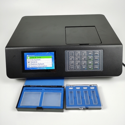Erreur de base ± 2%FS 4,3 pouces Écran LCD couleur Banque de turbidité avec source lumineuse LED