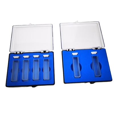 Spéctrophotomètre Cuvette de verre Cuvette de quartz 1 cm 10 mm pour la plage spectrale 190-2500 nm