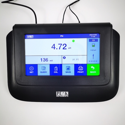 Compensation de la température pH-mètre sur banc T-710L Écran tactile 3 points d'étalonnage Atc