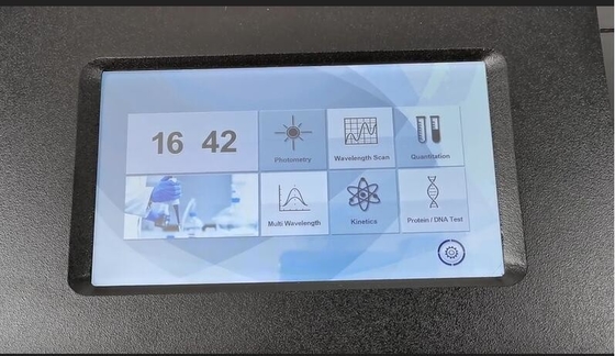 8 Porteur de cellule T-9200 spectrophotomètre UV visible à bande passante de 2 nm et écran tactile