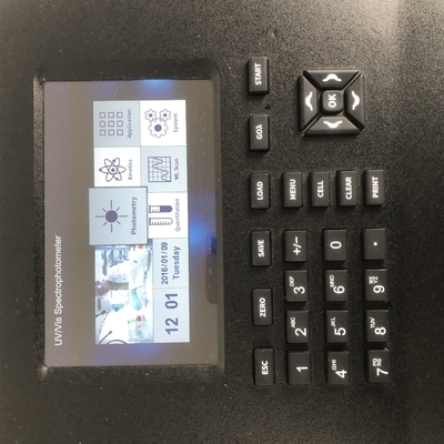 Spéctrophotomètre à écran LCD UV visible de 7 pouces pour une plage de longueur d'onde de 190 à 1100 nm
